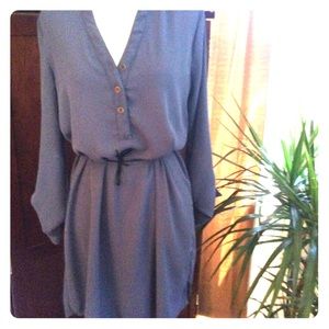 Sheer Blue shirt dress excellent condition